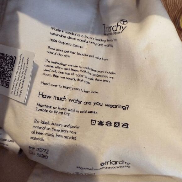 NEW! Triarchy Jumpsuit in Clay One Piece Denim Jumper Lined to Cuff Oversized XS - Picture 9 of 16